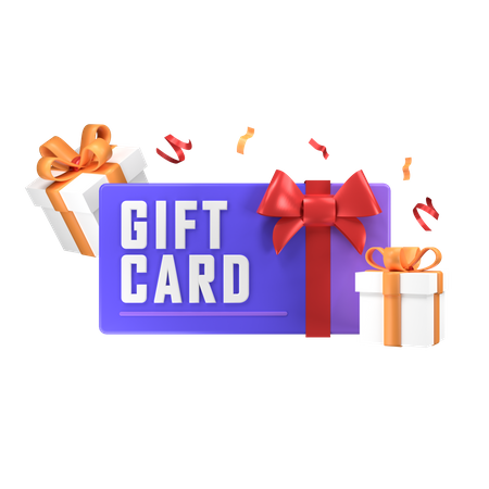 Gift Card  3D Icon