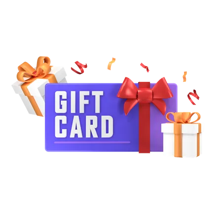 Gift Card  3D Icon