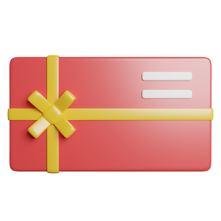 Gift Card  3D Icon