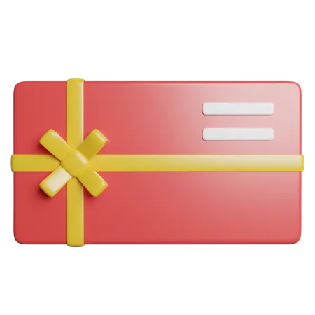 Gift Card  3D Icon