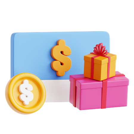 Gift Card  3D Icon