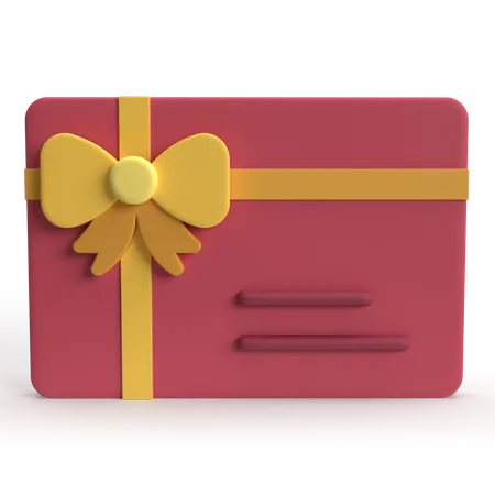 Gift Card  3D Icon