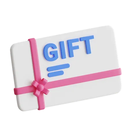 Gift Card  3D Icon