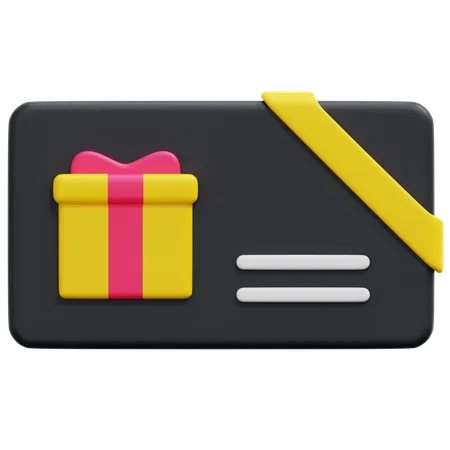 Gift Card  3D Icon