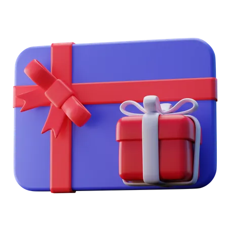 Gift Card  3D Icon