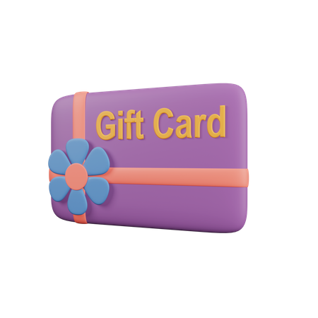 Gift Card 3D Illustration