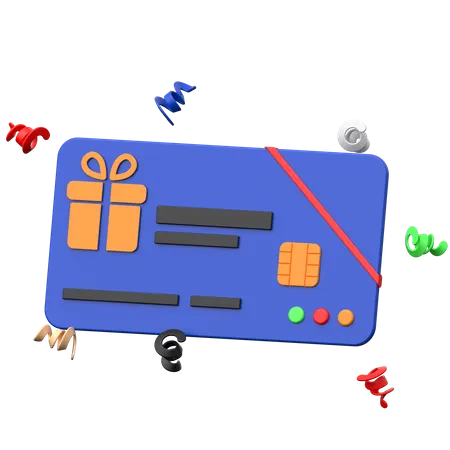Gift Card  3D Icon