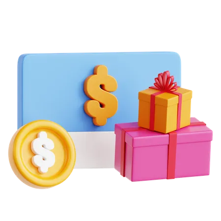 Gift Card  3D Icon