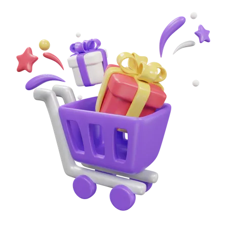 Gift Cart  3D Icon