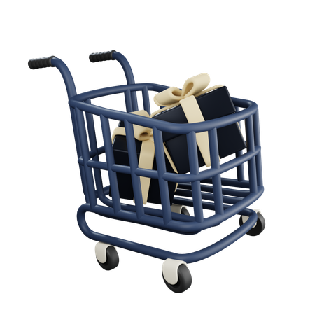 Gift Cart Discount  3D Icon