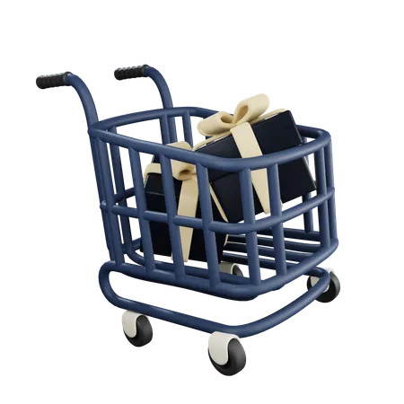 Gift Cart Discount  3D Icon