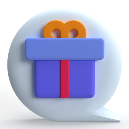 Gift Chat  3D Icon
