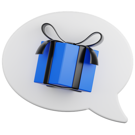 Gift Chat  3D Icon