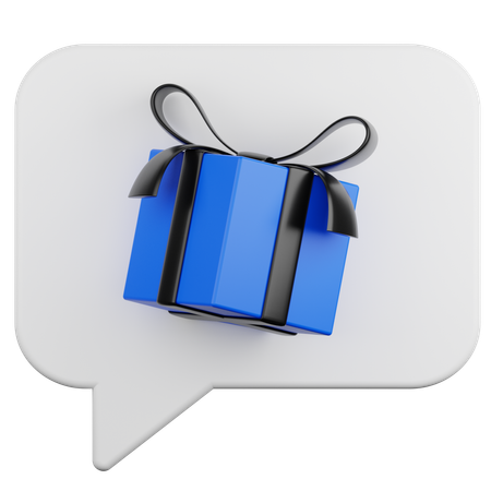 Gift Chat  3D Icon