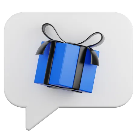 Gift Chat  3D Icon