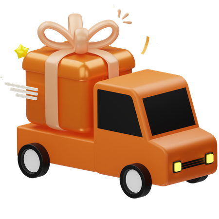 Gift Delivery  3D Icon