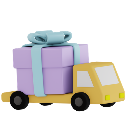 Gift Delivery  3D Icon