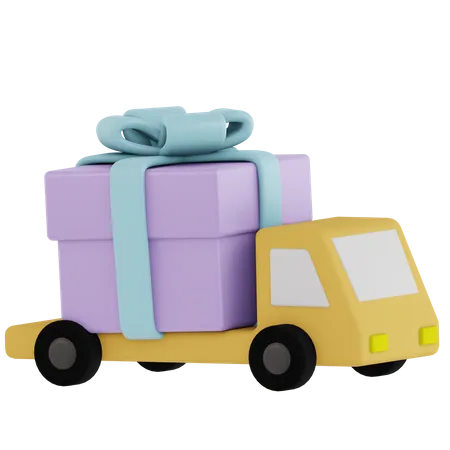 Gift Delivery  3D Icon