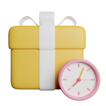 Gift Delivery Time 3D Icon