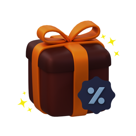 Gift discount  3D Icon