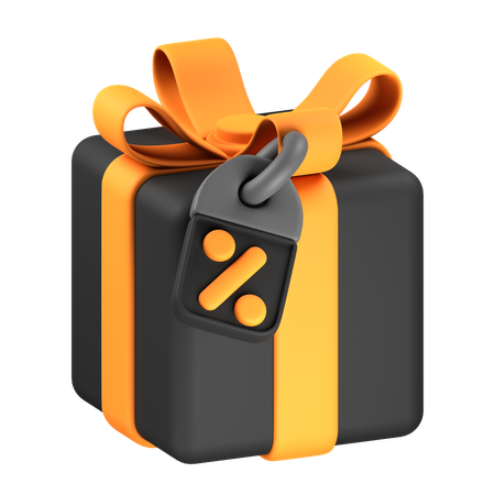 Gift Discount  3D Icon