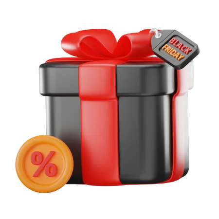 Gift Discount  3D Icon