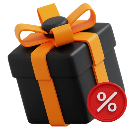 Gift Discount  3D Icon