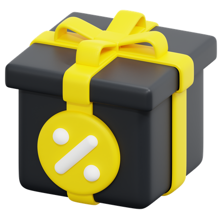 Gift Discount  3D Icon