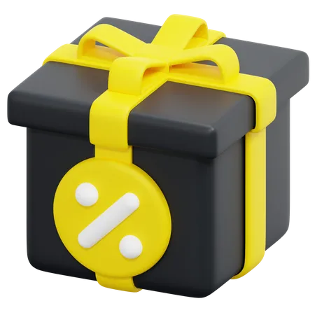 Gift Discount  3D Icon