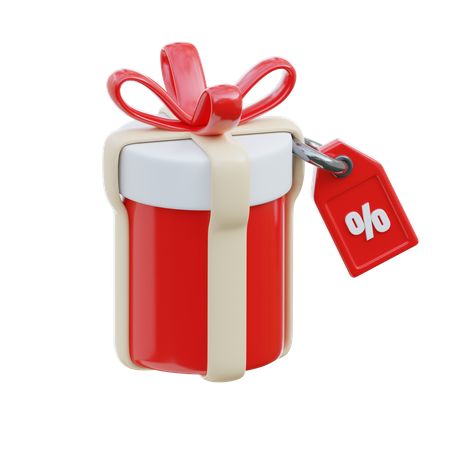 Gift Discount  3D Icon
