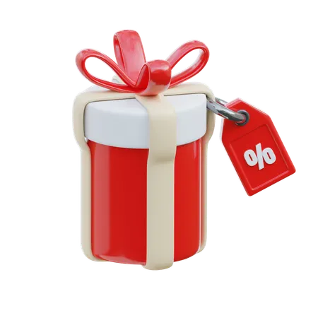 Gift Discount  3D Icon