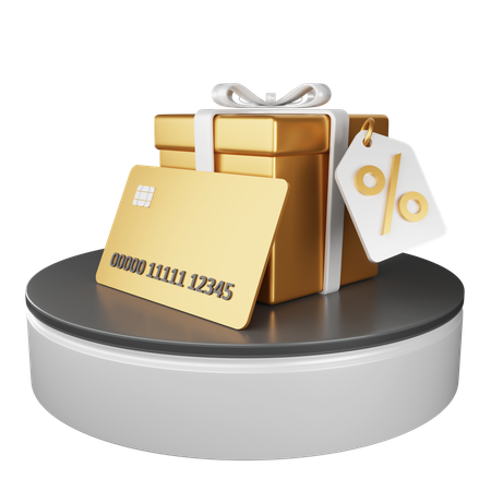 Gift Discount  3D Icon