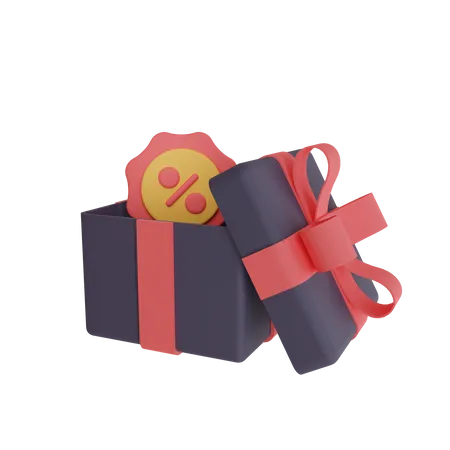 Discount Gift Boxes 3D Icon
