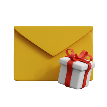 Gift Email  3D Icon