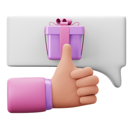Gift Feedback  3D Icon