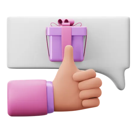 Gift Feedback  3D Icon