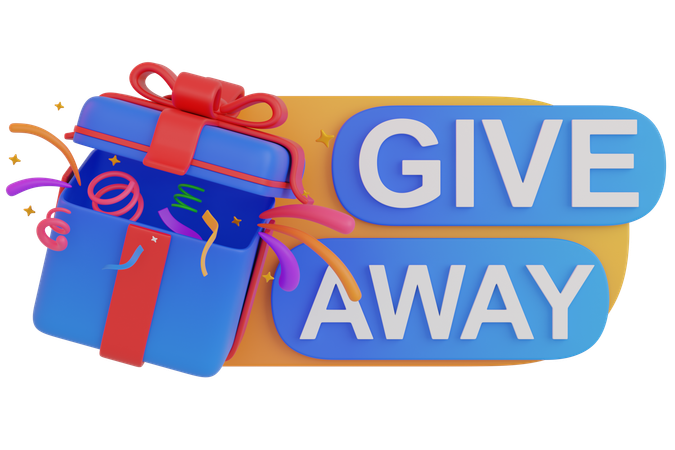 Gift give away  3D Icon