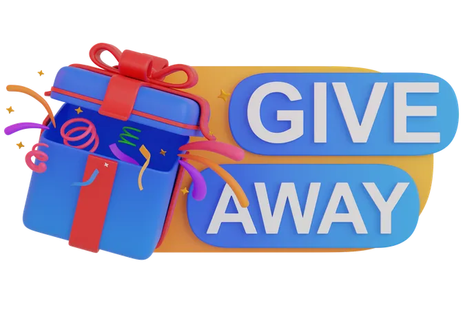 Gift give away  3D Icon