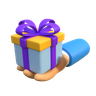 3d gift giving logo