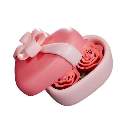 Gift Heart  3D Icon