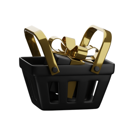 Gift In Basket  3D Icon