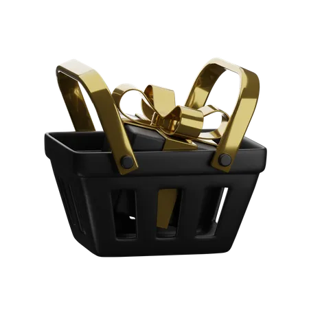 Gift In Basket  3D Icon