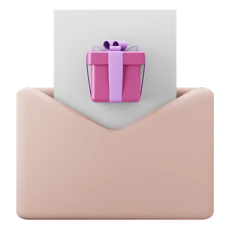 Gift Invitation  3D Icon
