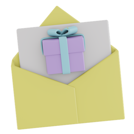 Gift Letter  3D Icon