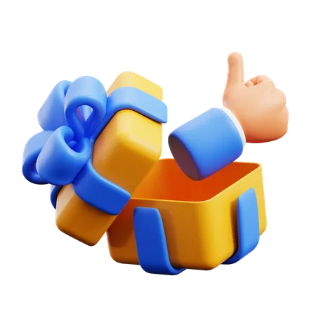 Gift Like Hand Gestures  3D Icon