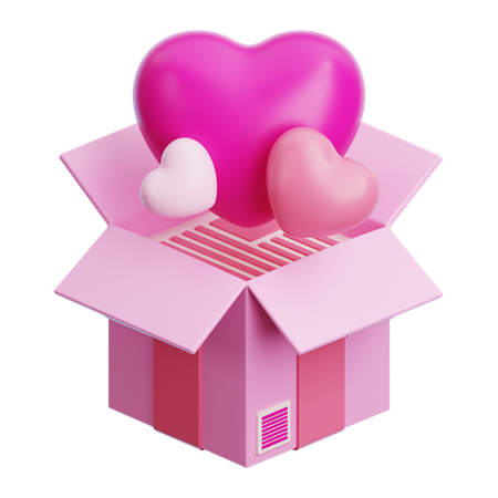 Gift Love  3D Icon