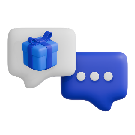 Gift Message  3D Icon