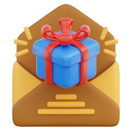 Gift Message  3D Icon