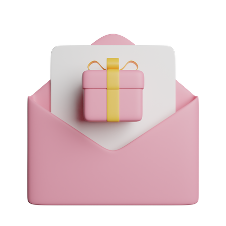 Gift Message  3D Icon
