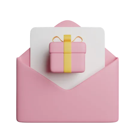 Gift Message  3D Icon
